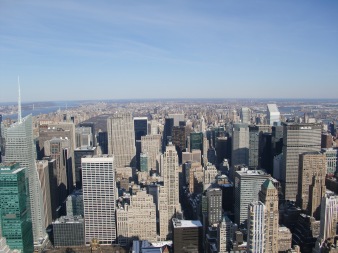 View of NYC from top of Empire State Building