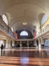 length view of Great Hall, immigration Center, Ellis Island, New York