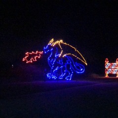 Holiday Magic of Lights at Jones Beach, NY dragon