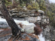 Top view Awosting Falls, quartz