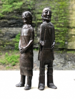 Statue of the Seneca People at Watkins Glen State Park, New York