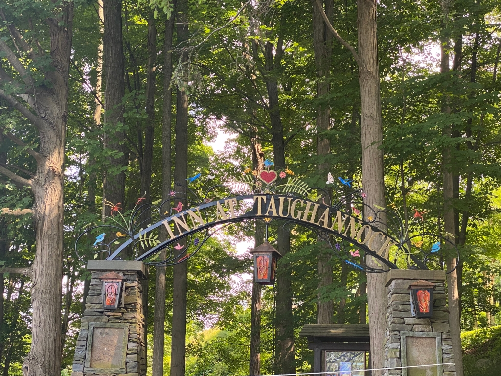 Entry sign for the Inn at Taughannock, Taughannock Falls State Park, New York